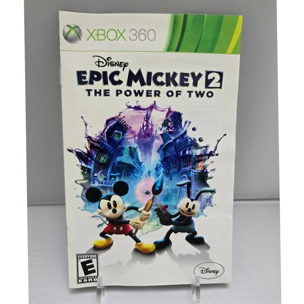 Disney Epic Mickey 2 The Power of Two - Xbox 360 - Complete CIB W/ Manual Tested